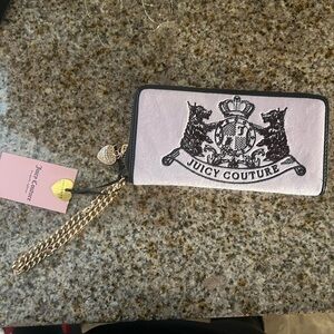Juicy Couture Pink and Black soft Wallet